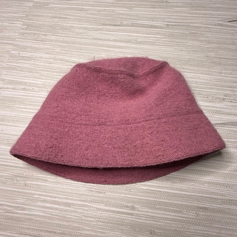 Betmar New York H637 Vintage Angora Rabbit Hair Blend Bucket Hat Pink